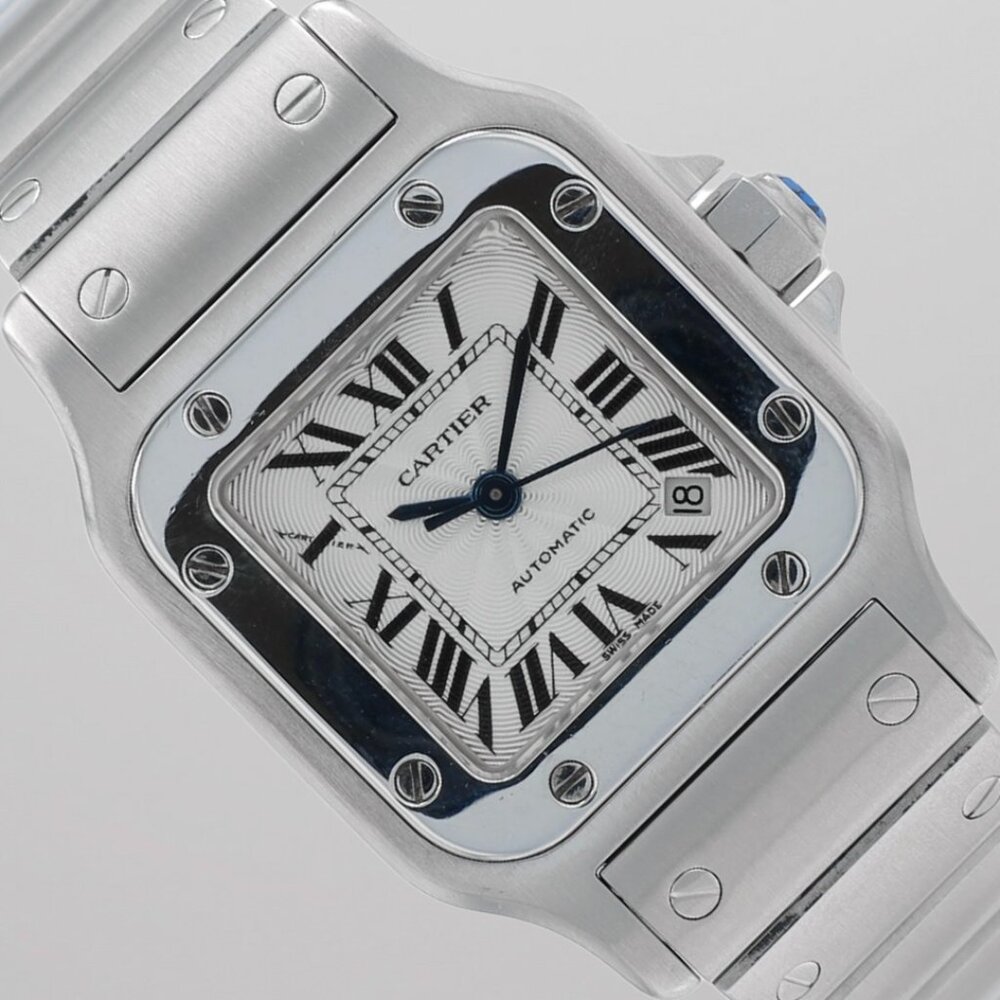 Cartier Santos Galbée Automatic 24mm Stainless Steel Silver Dial 2423